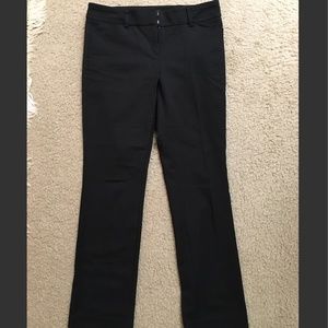 Black straight leg pants